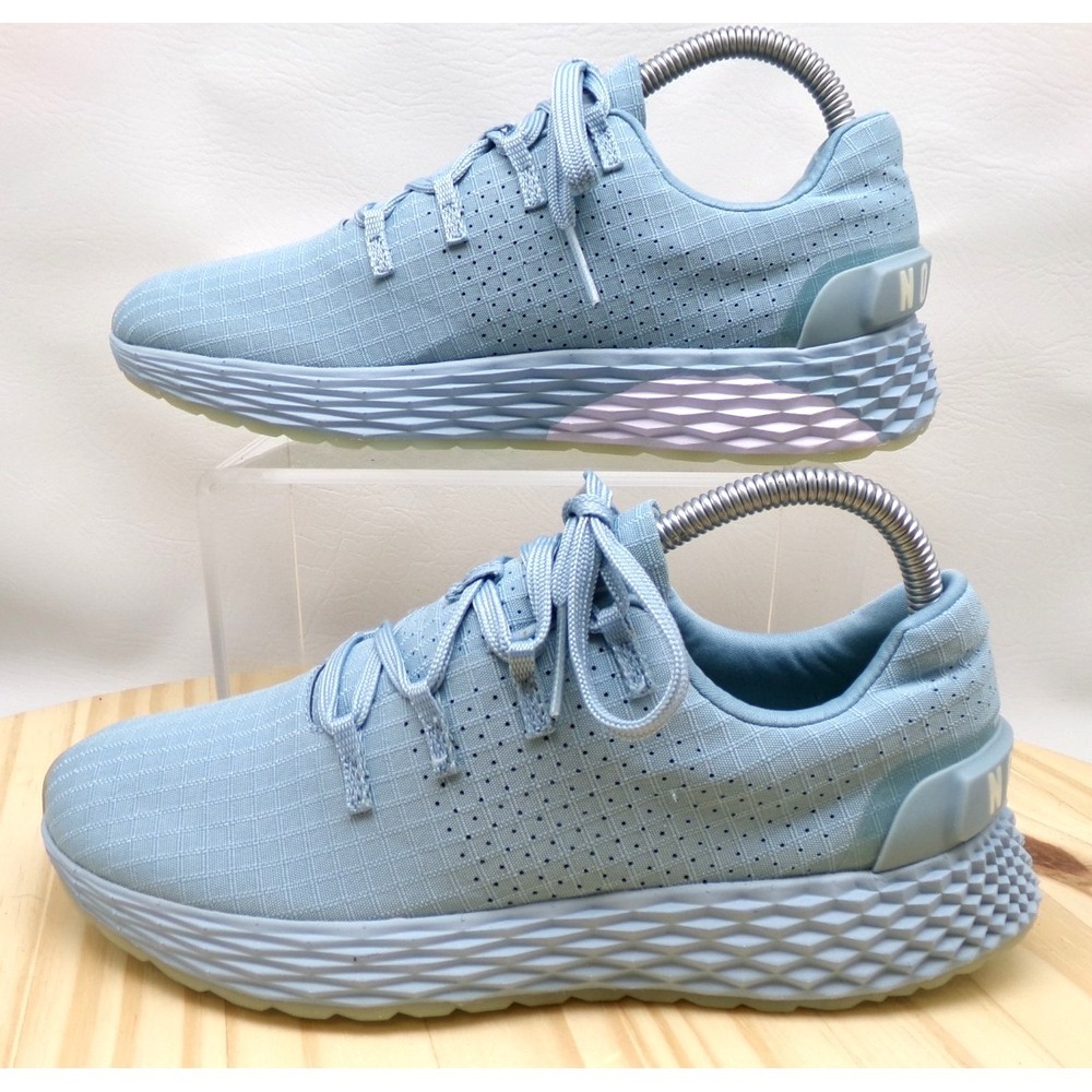 NoBull Ripstop Runners Shoes Unisex Men 6 Women 7.5  Light Blue Running Trainers